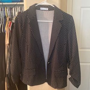 89th & Madison Polka Dot Blazer